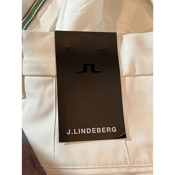 J. Lindeberg Men's White Mid Rise M Ellott Micro Stretch Chino Pants Size 34X34 - Picture 5 of 9